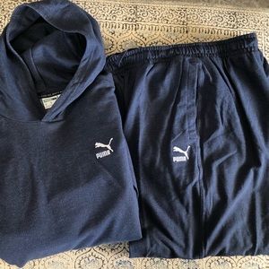 Puma hooted sweat suit like new